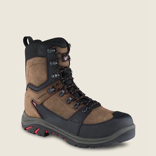 Red Wing Safety Boots Trades - 8-Inch Insulated Waterproof Toe - Brune/Svart - Herre 7539-LCPXM